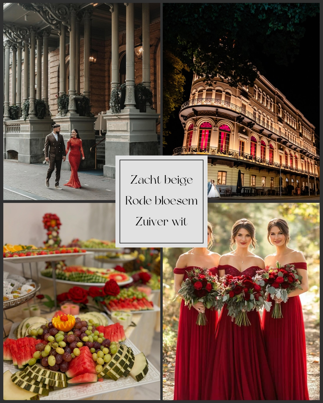 Droom in Stijl Zacht beige, rode bloesem en zuiver wit (3)